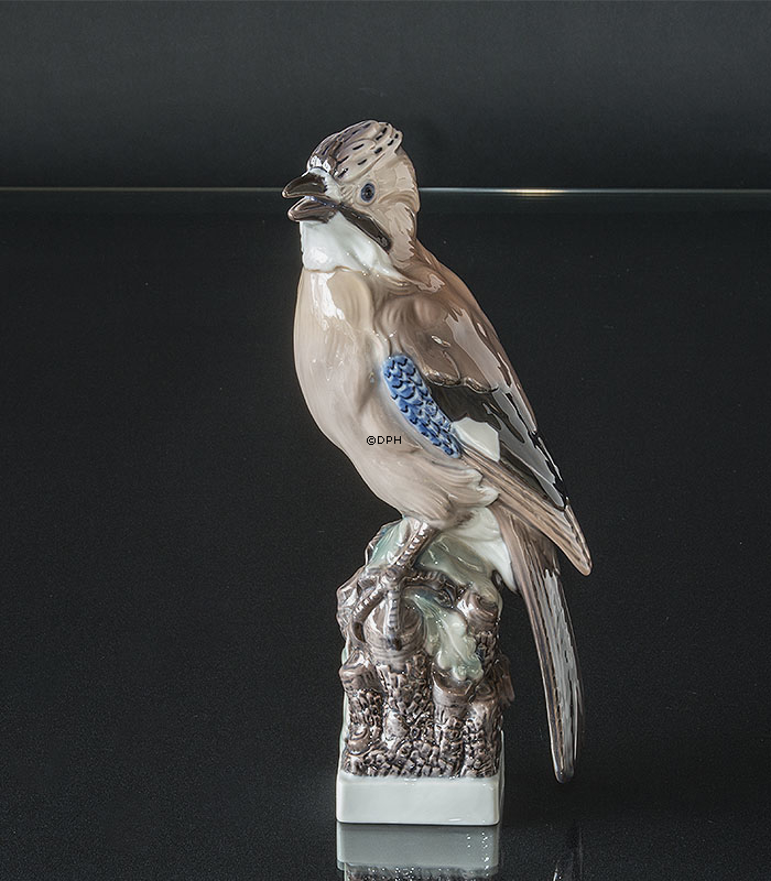 Vogel, Eichelhäher, Lyngby Porzellan Nr. 83