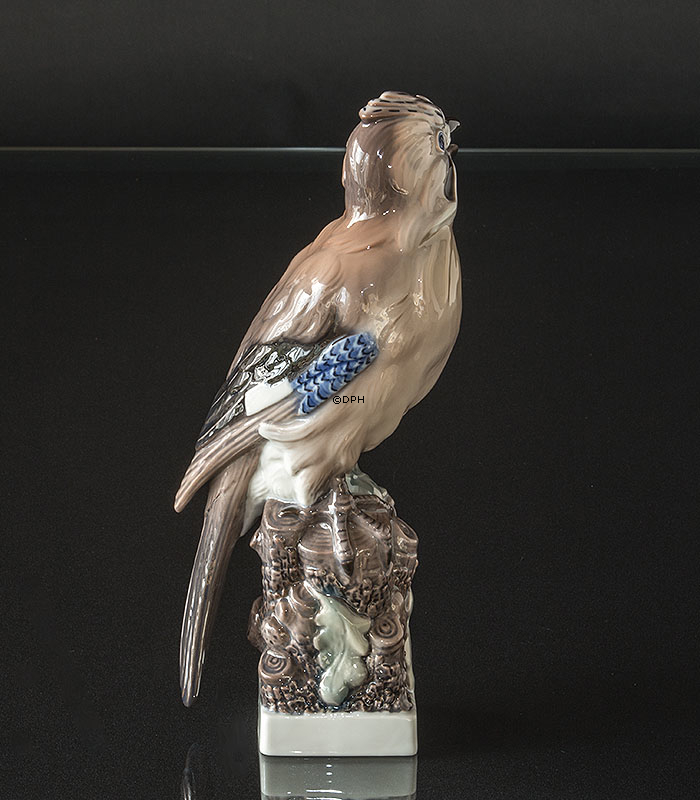 Vogel, Eichelhäher, Lyngby Porzellan Nr. 83