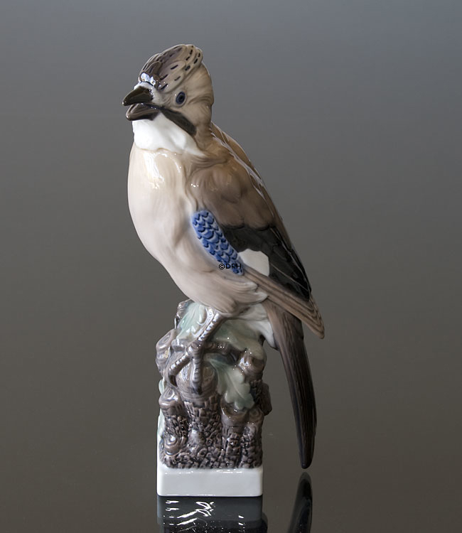 Vogel, Eichelhäher, Lyngby Porzellan Nr. 83