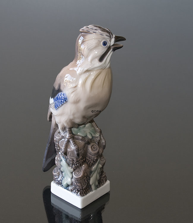 Vogel, Eichelhäher, Lyngby Porzellan Nr. 83