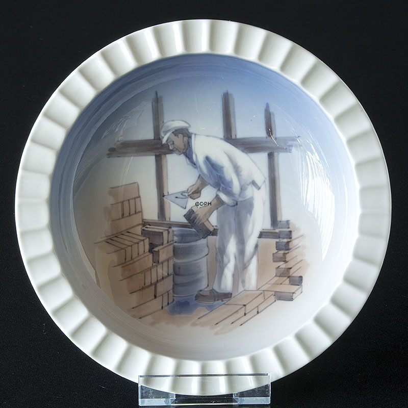 Copenhagen Denmark Lyngby Schale mit Mauer, Nr. 97-102