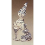 Wiinblad Figur, handbemalt, Blau / Weiß