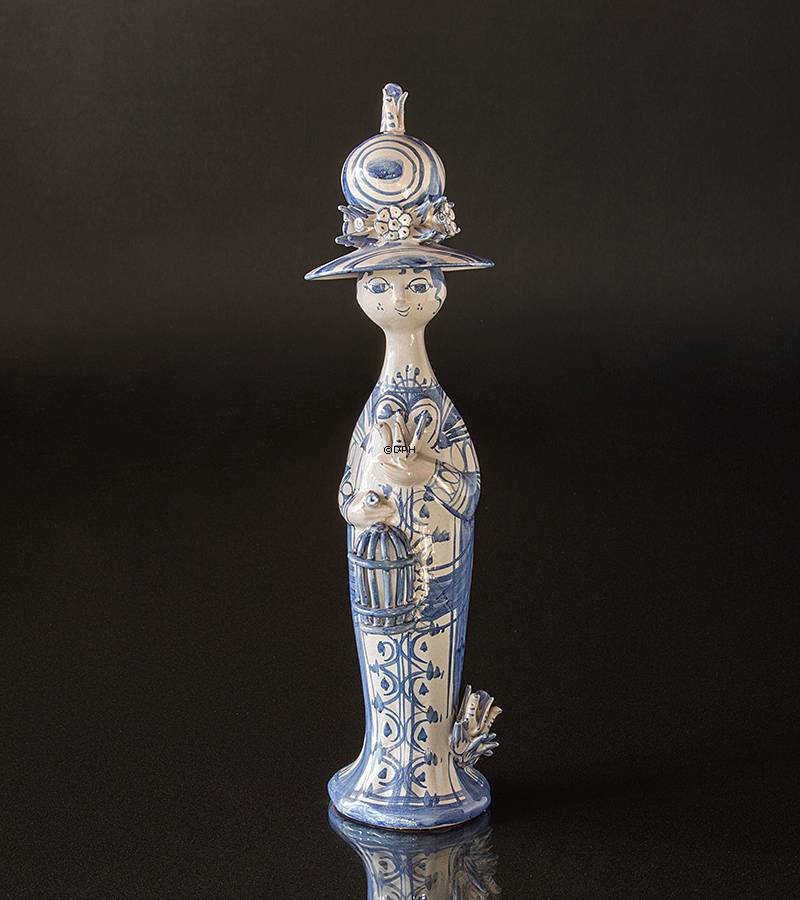 Wiinblad Saisonfigur, Frühling, Blau / Weiß, Höhe 30 cm