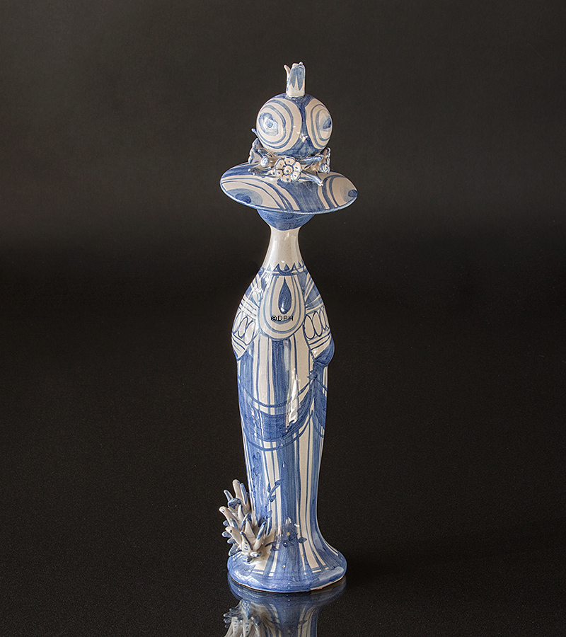 Wiinblad Saisonfigur, Frühling, Blau / Weiß, Höhe 30 cm