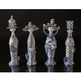 Wiinblad Saisonfigur, Sommer, handbemalt, Blau / Weiß