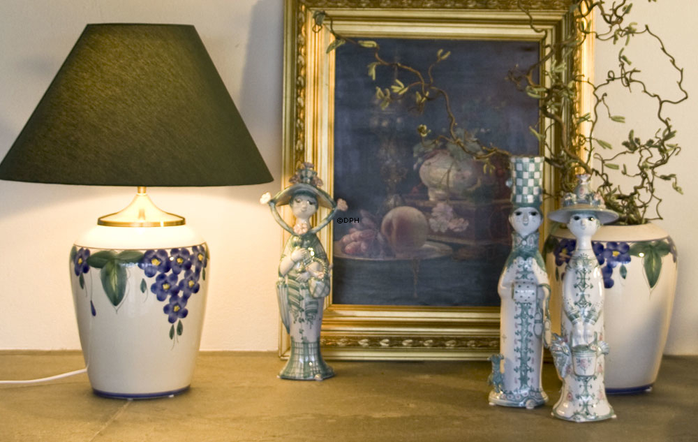 Wiinblad Saisonfigur, Herbst, handbemalt, Blau / Weiß