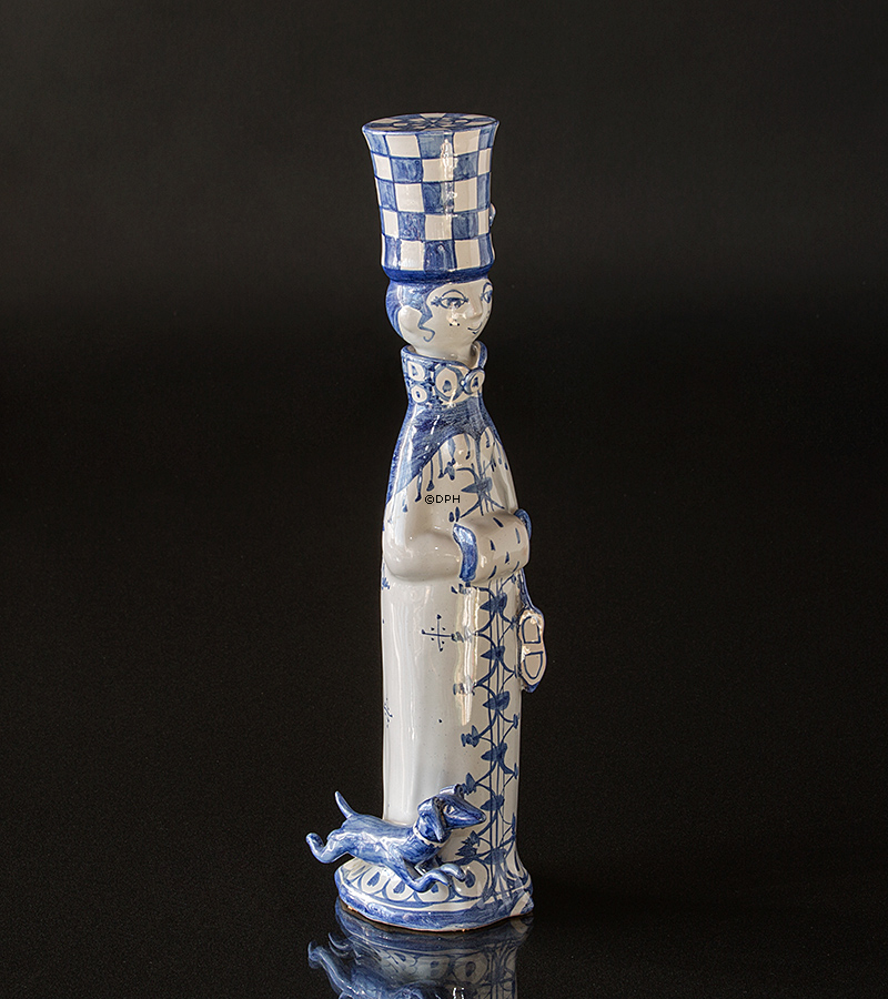 Wiinblad Saisonfigur, Winter, handbemalt, Blau / Weiß