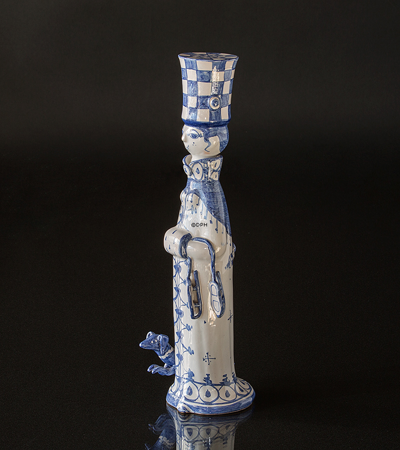 Wiinblad Saisonfigur, Winter, handbemalt, Blau / Weiß