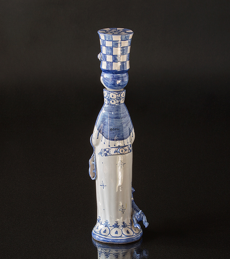 Wiinblad Saisonfigur, Winter, handbemalt, Blau / Weiß