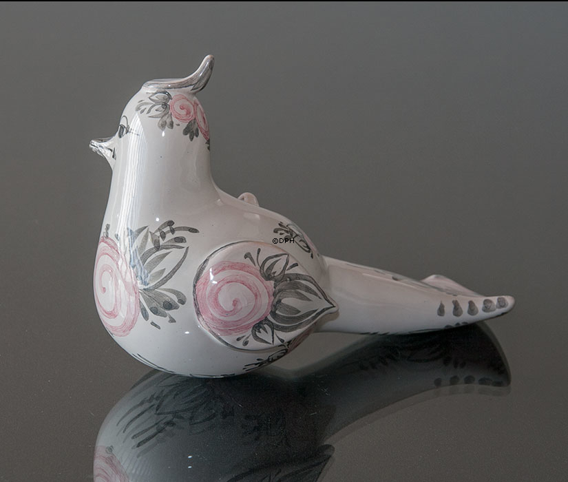 Wiinblad Fliegender Vogel, handbemalt, Blau / Weiß oder mehrfarbig