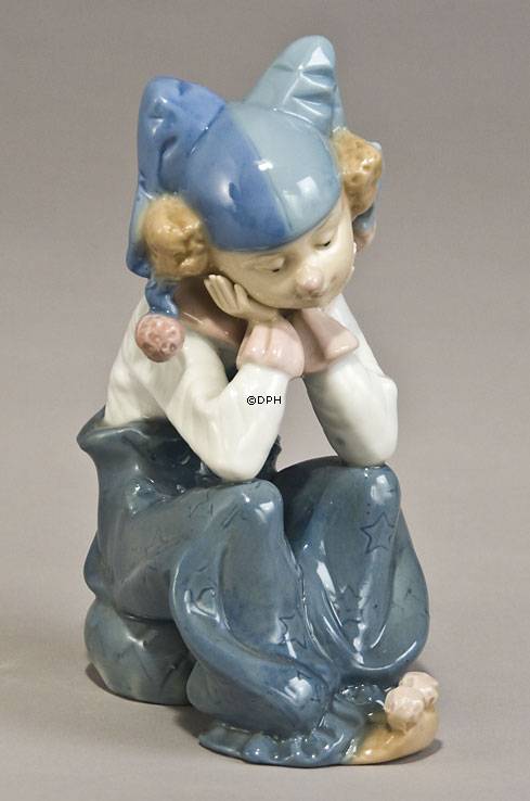 Clown denkt über sein Leben