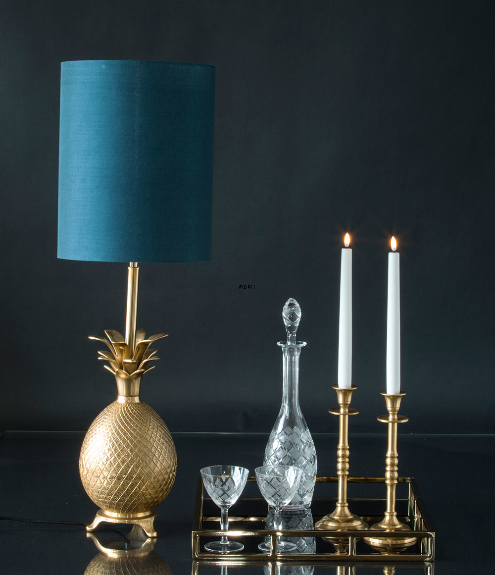 Viereckiges Tablett mit Schwarzem Glas vergoldet, Groß