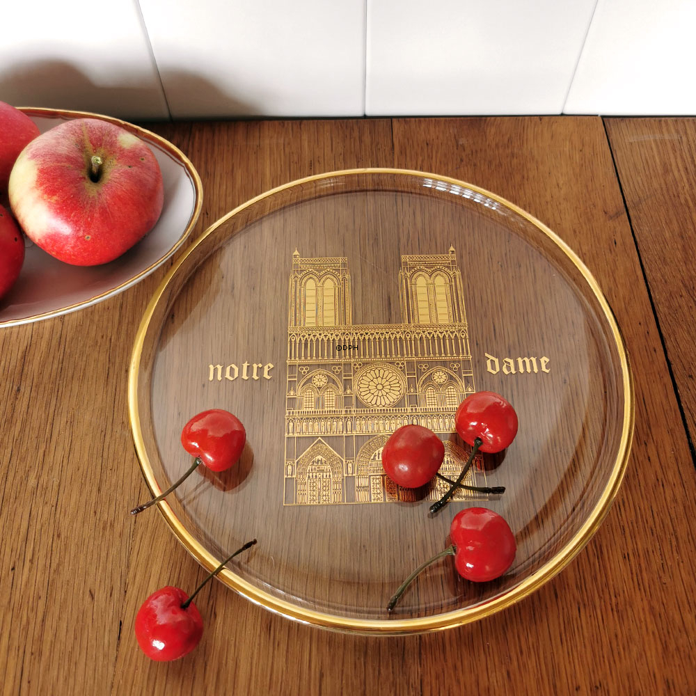 1970 Orrefors jährliche Glasteller, Notre Dame!!!