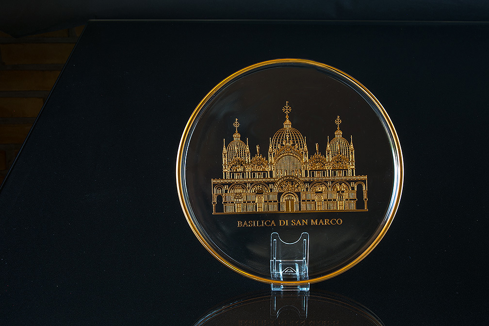 1972 Orrefors jährliche Glasteller, Basilica Di San Marco
