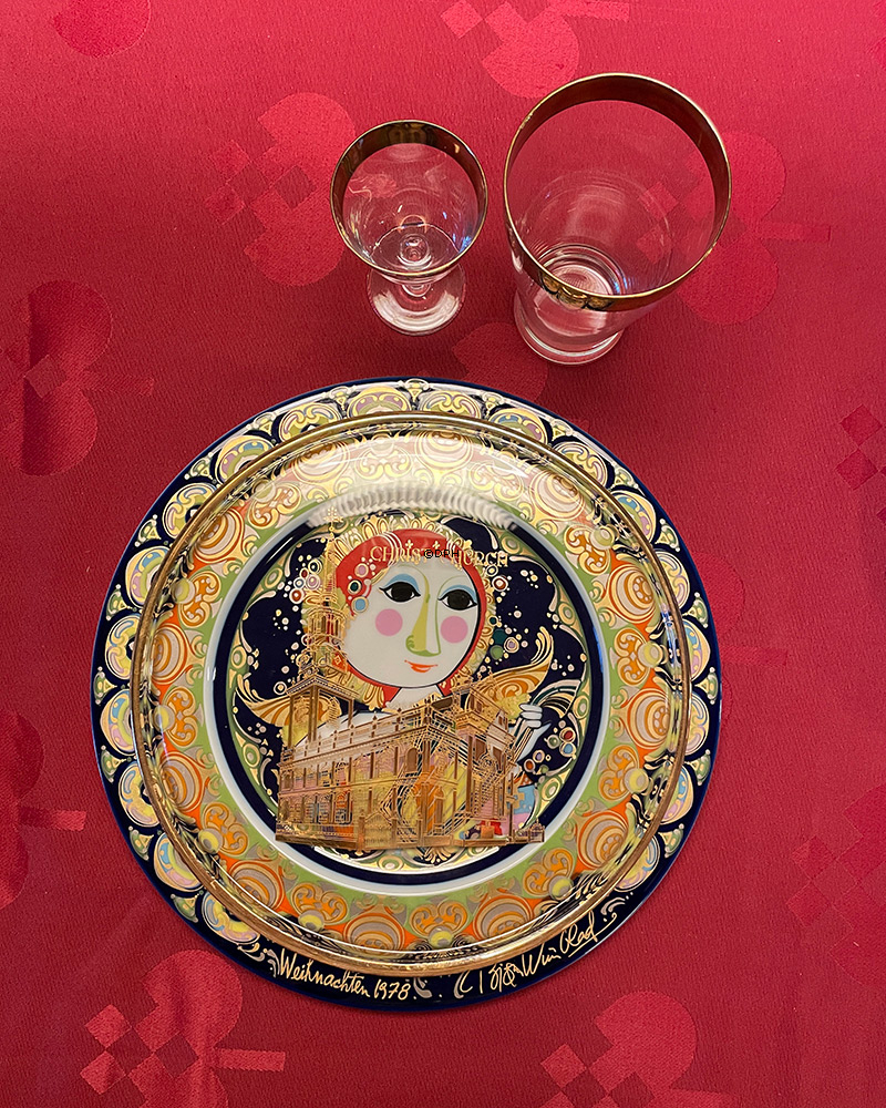 1973 Orrefors jährliche Glasteller, Kölner Dom