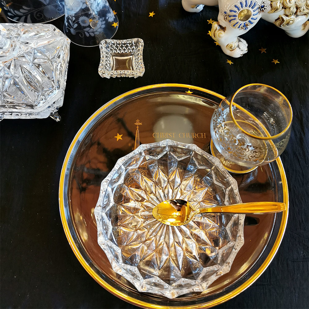 1976 Orrefors jährliche Glasteller, Christ Kirche