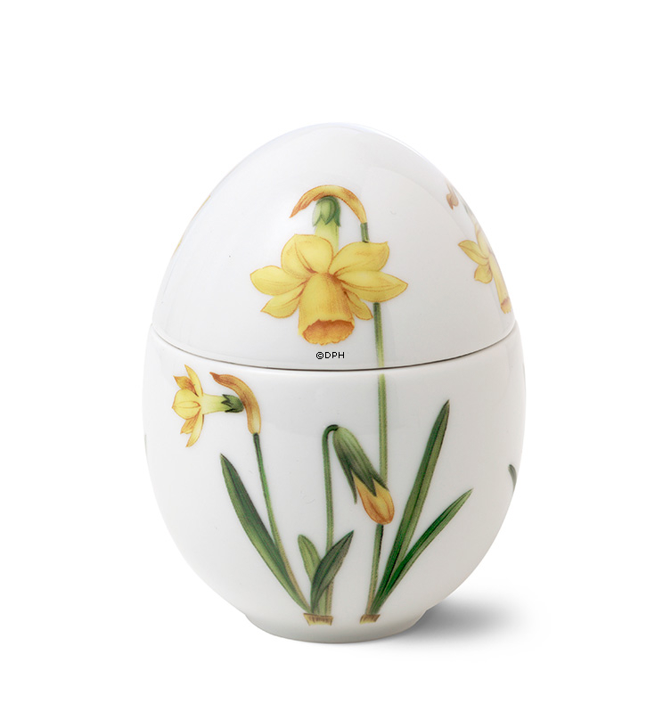 Stehender Bonbonniere mit Narzissen, Royal Copenhagen Osterei 2017