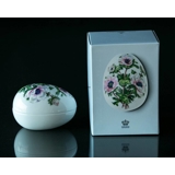 Liegende Bonbonniere mit französischer Anemone, Royal Copenhagen Osterei 2017( ohne Originalverpackung)