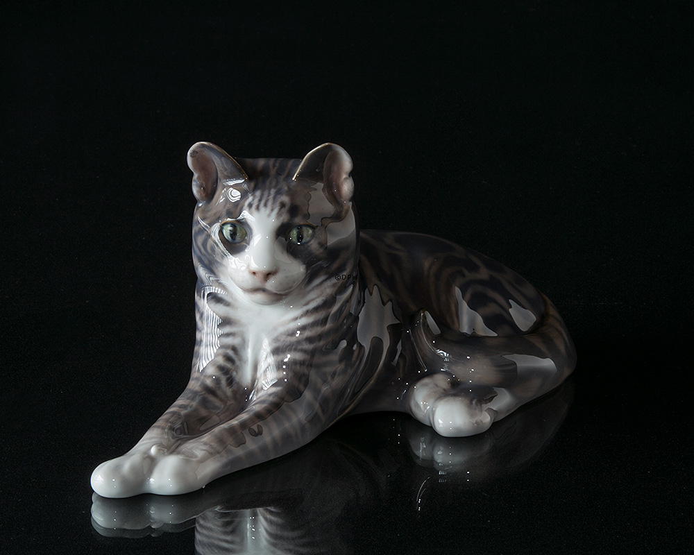 Katze, Royal Copenhagen Figur Nr. 1025-332