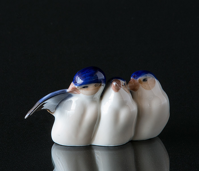 Gruppe von Finken, Royal Copenhagen Vogelfigur Nr. 1045