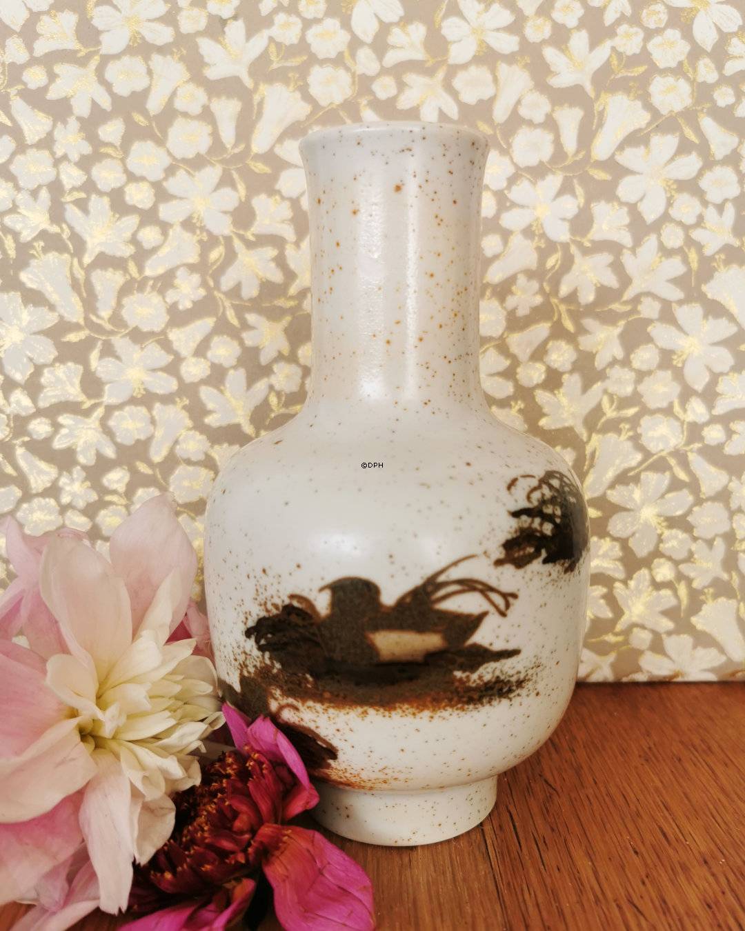 Diana Fayencevase mit Enten von Nils Thorsson, Royal Copenhagen Nr. 1108-5367