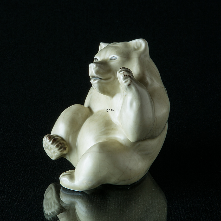 Eisbär winkt, Royal Copenhagen Figur Nr. 111-191