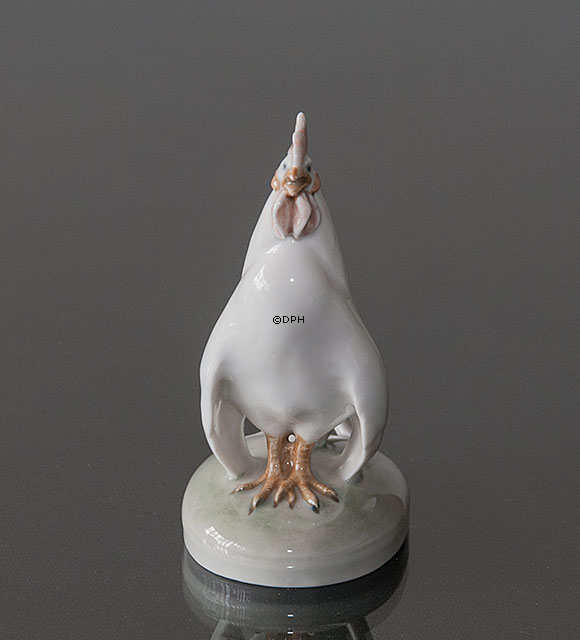 Hahn bereit zu krähen, Royal Copenhagen Figur Nr. 087 oder 1126