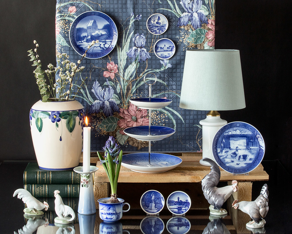 Hahn bereit zu krähen, Royal Copenhagen Figur Nr. 087 oder 1126