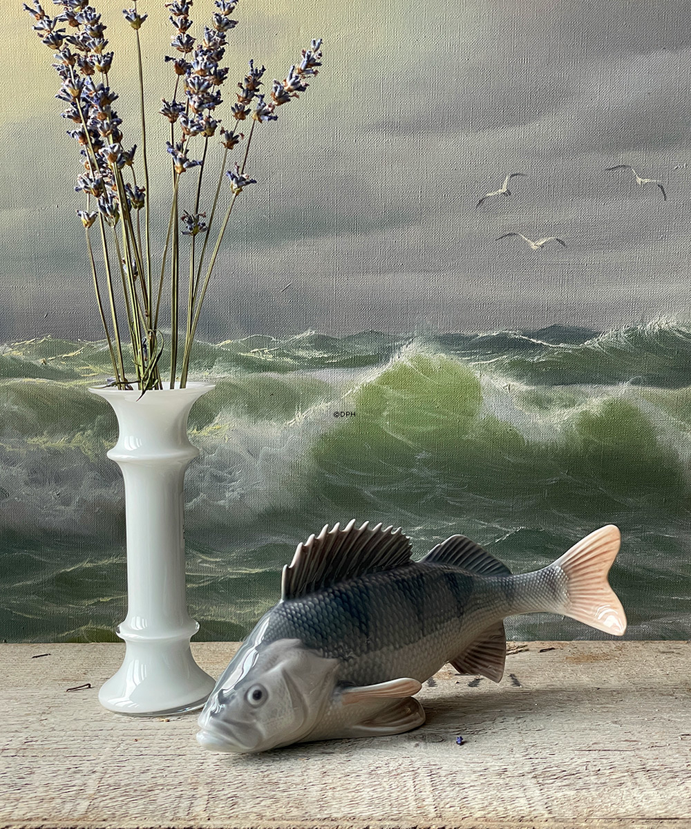 Barsch für den begeisterten Angler, Royal Copenhagen Fischfigur Nr. 1138