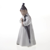 Der Sandmann, Junge mit Regenschirm und Phiole mit Sand, Royal Copenhagen Figur Nr. 1145