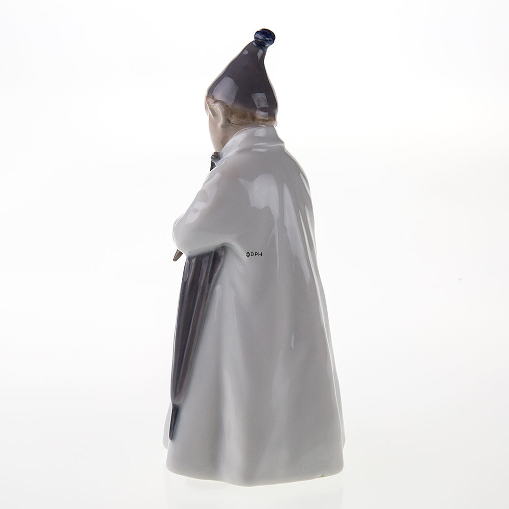 Der Sandmann, Junge mit Regenschirm und Phiole mit Sand, Royal Copenhagen Figur Nr. 1145