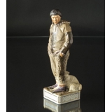 Grönländisches Paar, Frau und Mann, Royal Copenhagen Überglasurfigur Nr. 12224 und 12225