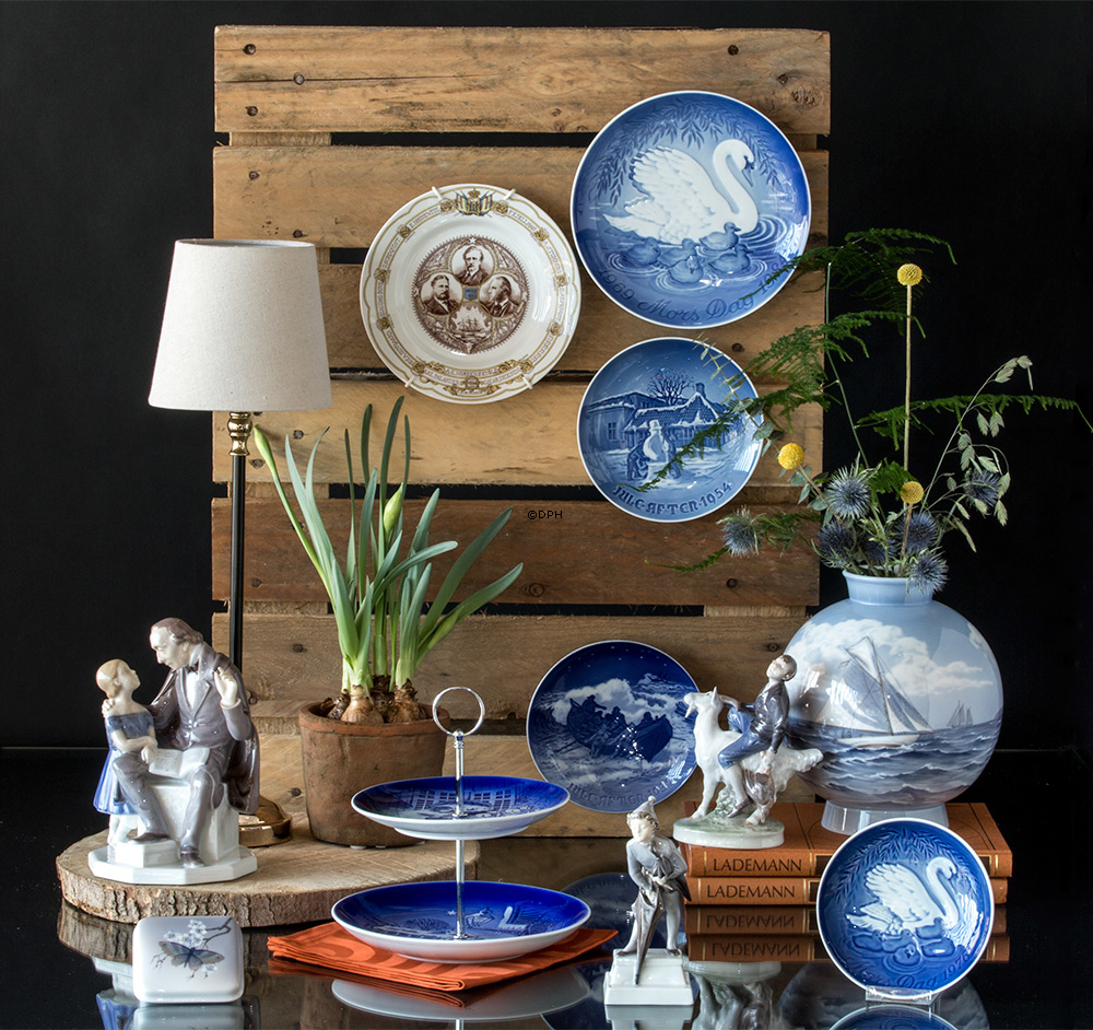 Tölpel-Hans, Junge reitet auf Ziege, Royal Copenhagen Figur Nr. 1228