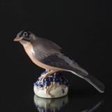 Rotdrossel sitzt auf Beeren, Royal Copenhagen Figur Nr. 1235