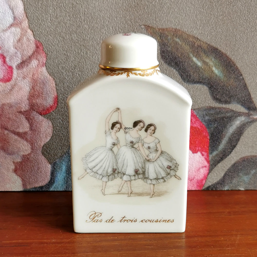 Kleines Deckelglas,  August Bournoville - Pas de trois couisines, Royal Copenhagen