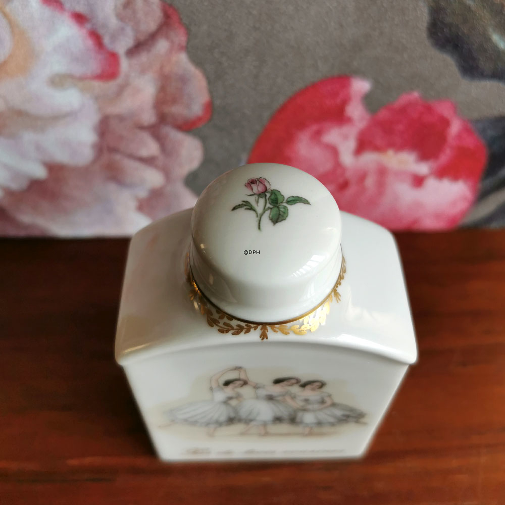 Kleines Deckelglas,  August Bournoville - Pas de trois couisines, Royal Copenhagen