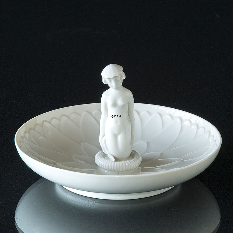 Schale mit Meerjungfrau, Blanc de Chine, Royal Copenhagen Nr. 12481