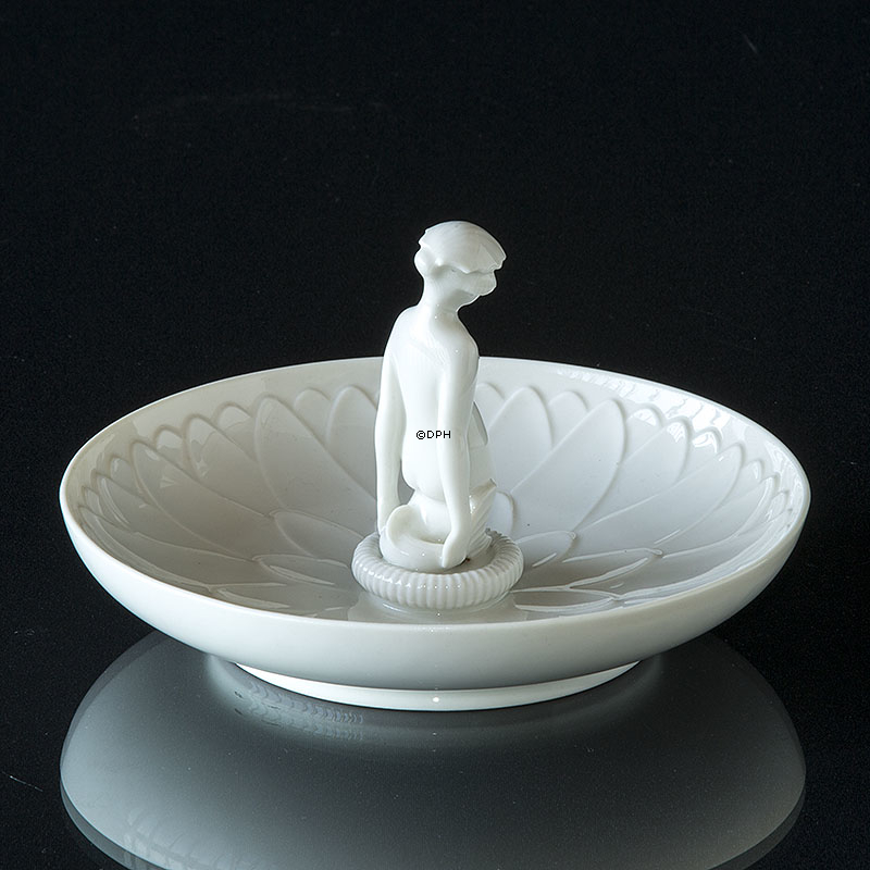 Schale mit Meerjungfrau, Blanc de Chine, Royal Copenhagen Nr. 12481