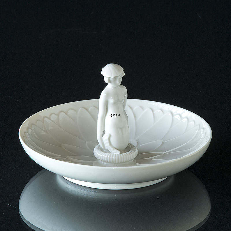 Schale mit Meerjungfrau, Blanc de Chine, Royal Copenhagen Nr. 12481