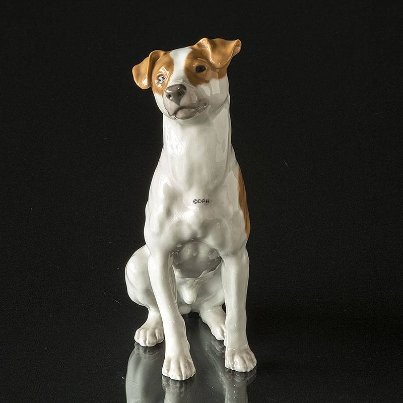 Royal Copenhagen Pointer sitzend braun und weiß, (1894-1922) - UNICA