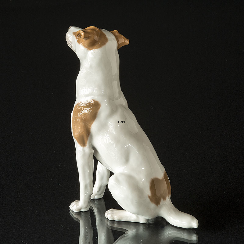 Royal Copenhagen Pointer sitzend braun und weiß, (1894-1922) - UNICA