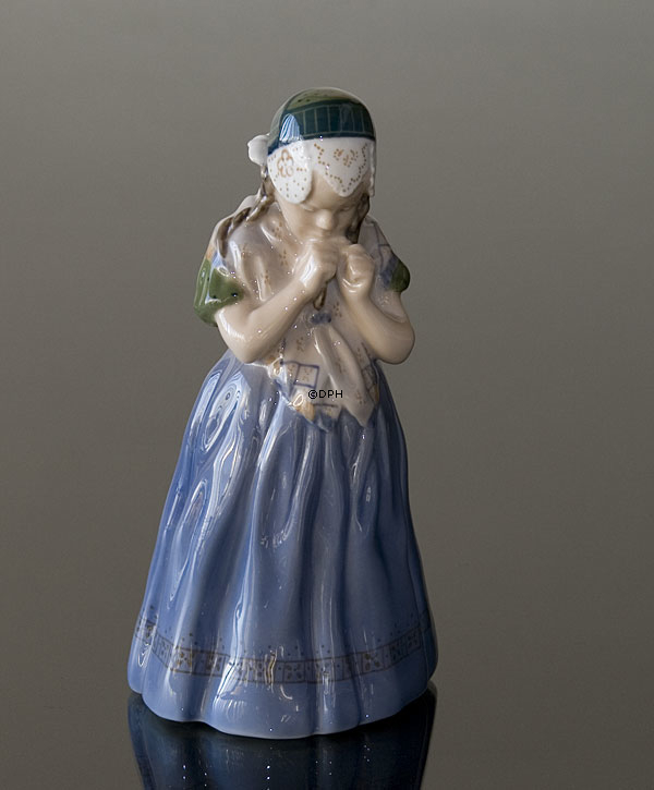 Mädchen aus Bornholm in Regionaltracht, Royal Copenhagen Figur Nr. 1323
