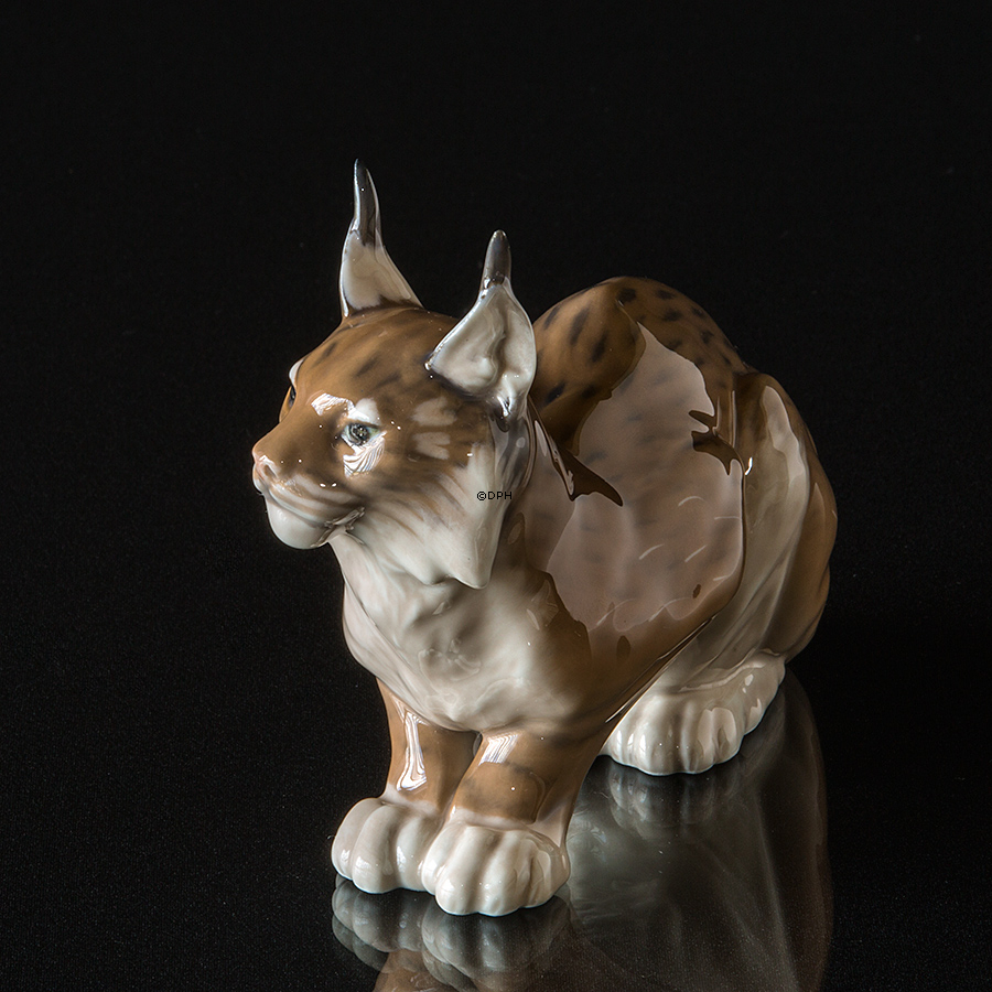 Luchs, Royal Copenhagen Figur Nr. 1329