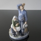 Erntegruppe macht eine Pause, Royal Copenhagen Figur Nr. 1352