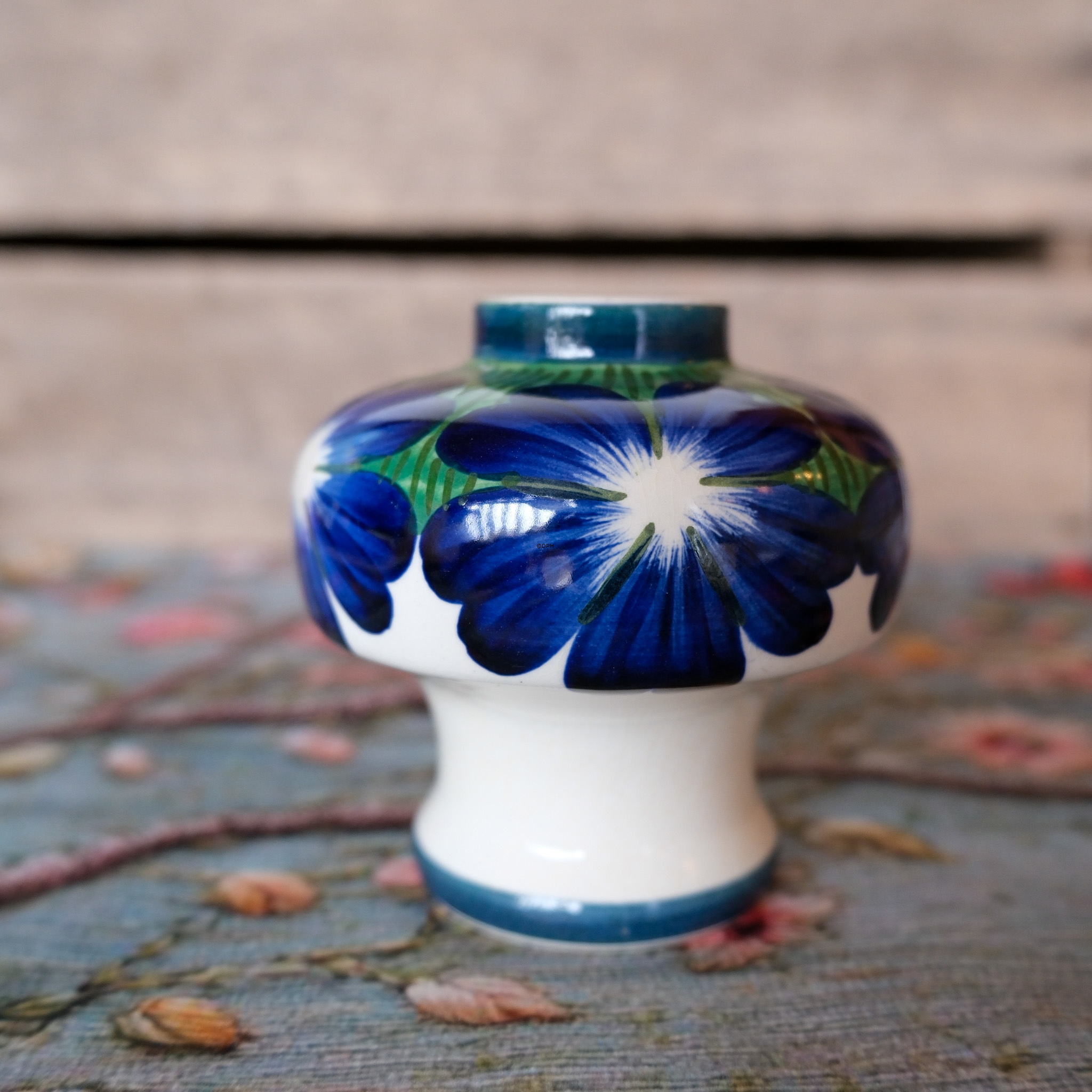 Aluminia Fayence-Vase Nr. 136-296, Royal Copenhagen