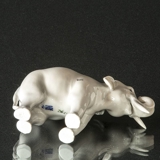 Stehender Elefant lille, Royal Copenhagen Figur Nr. 1372 (1922-1930)