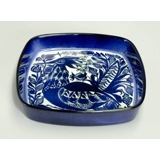 Schale mit blauem abstraktem Muster, Royal Copenhagen Nr. 143-2884