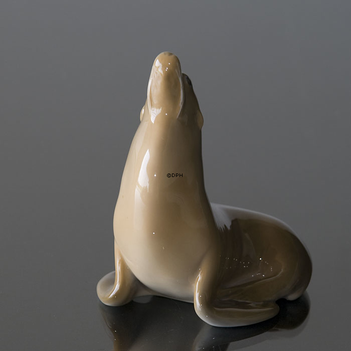Seelöwe schaut nach oben, Royal Copenhagen Figur Nr. 1441