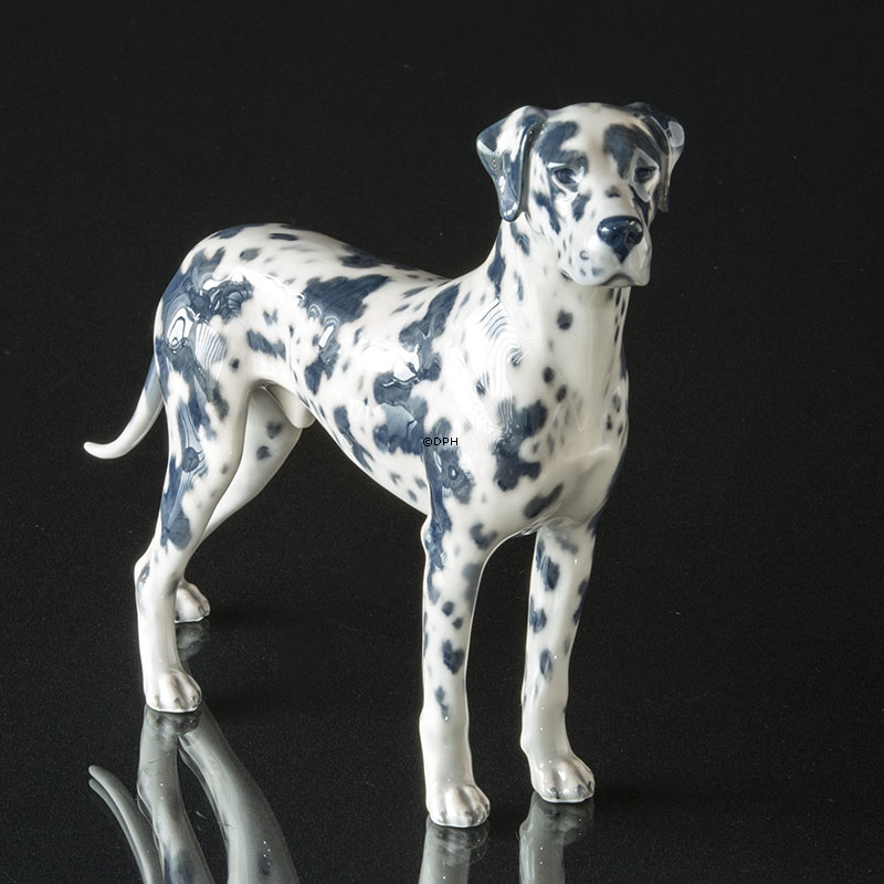 Deutsche Dogge mit Flecken, Royal Copenhagen Hundefigur Nr.1452-3650