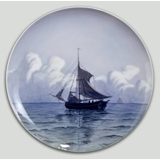 Teller mit Segelschiff, Royal Copenhagen Nr. 1465-1125